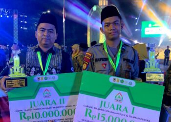 Ukir Prestasi, Dua Anggota Polda Kalsel Sabet Juara 1 dan 2 di MTQ Tingkat Provinsi 