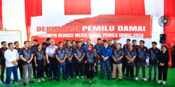 Polri, Dewan Pers, dan Pimpinan Media Deklarasi Pemilu Damai 2024
