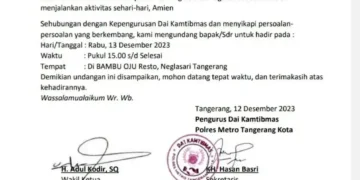 Pengurus Da’i Kamtibmas Polres Metro Tangerang Kota Gelar Rapat Konsolidasi Kepengurusan Di Restro Bambu Oju Neglasari