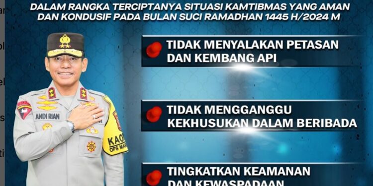 Momen Ramadhan, Berikut Himbauan Kapolda Sulsel Irjen Rian Djajadi Untuk Warga