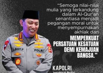 Kapolri : Semoga Nilai Nilai Mulia Dalam Al Qur’an Sentiasa Jadi Pegangan Moral Dan Sempurnakan Akhlaq