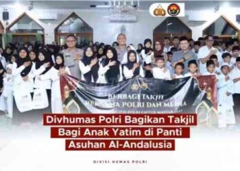 Semangat Ramadhan! Polri Berbagi Kebahagiaan dan Kebaikan di Panti Asuhan Al-Andalusia