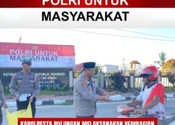 Polresta Bulungan Berbagi Takjil, Wujud Polri Hadir di Tengah Masyarakat