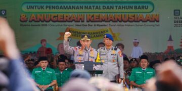 Kapolri Pimpin Apel Kebangsaan Banser, Perkuat Sinergi Pengamanan Natal 2025 dan Tahun Baru 2026