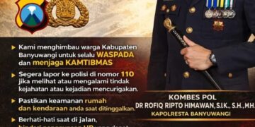 Siaga 24 Jam, Kapolresta Banyuwangi Minta Warga Jangan Ragu Lapor ke Call Center 110